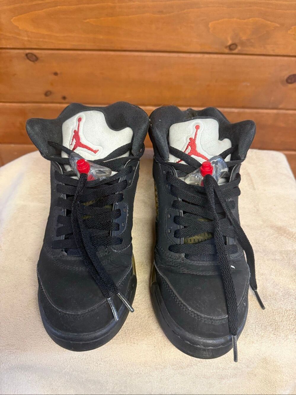 Nike Air Jordan OG Youth 5 Retro 'Metallic' sneakers Sz 6.5 845036-003 - Picture 6 of 8